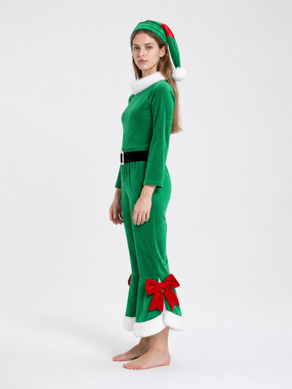 Carnival Costume with Pointed Hat and Flared Pants side view