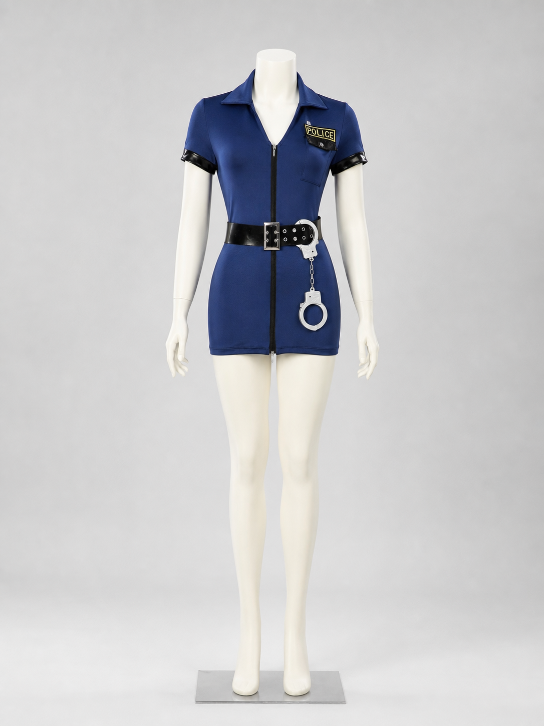 Police Costume with Shorts for Halloween Cosplay