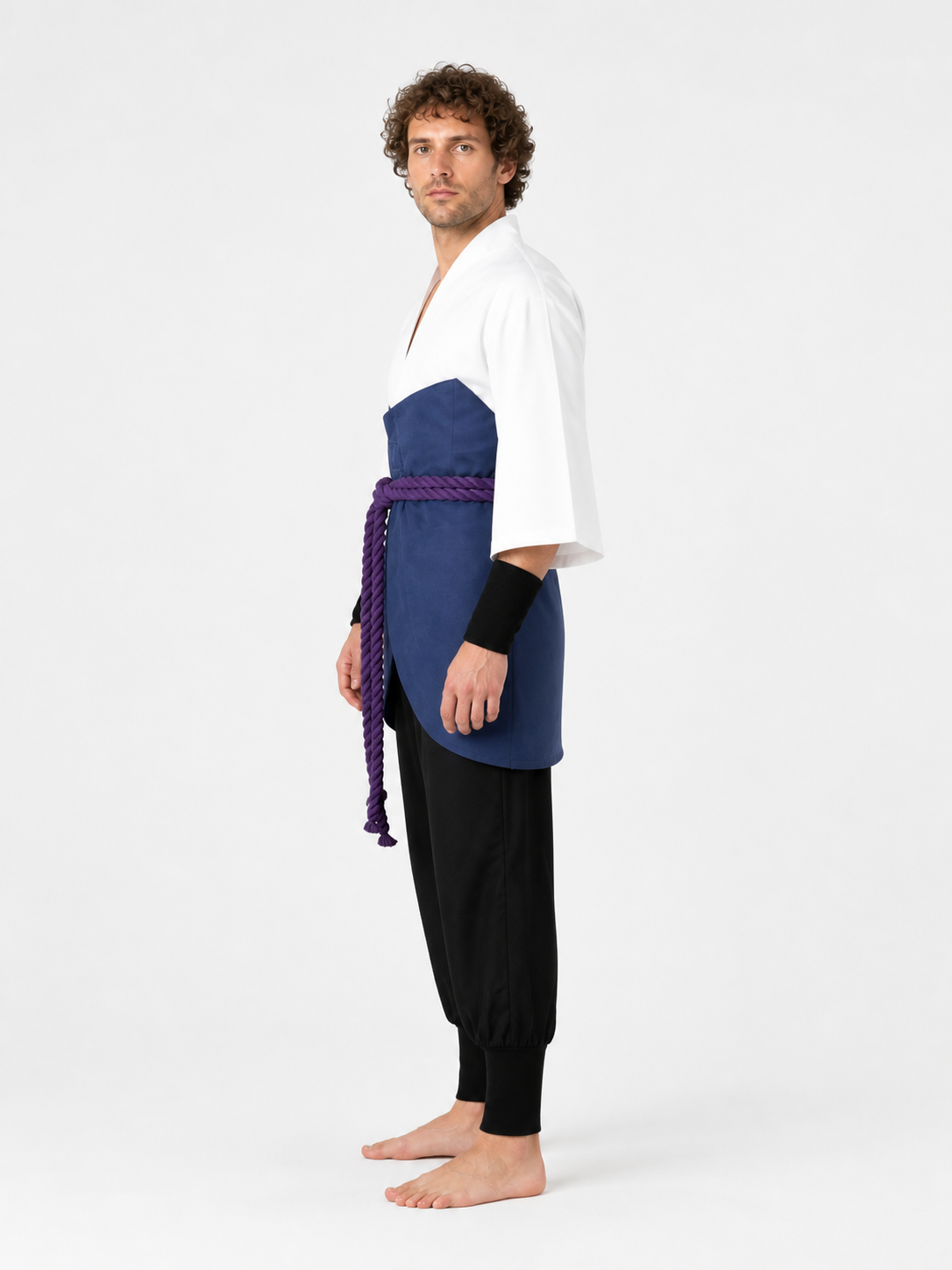Sasuke Uchiha Halloween Cosplay Costume side view