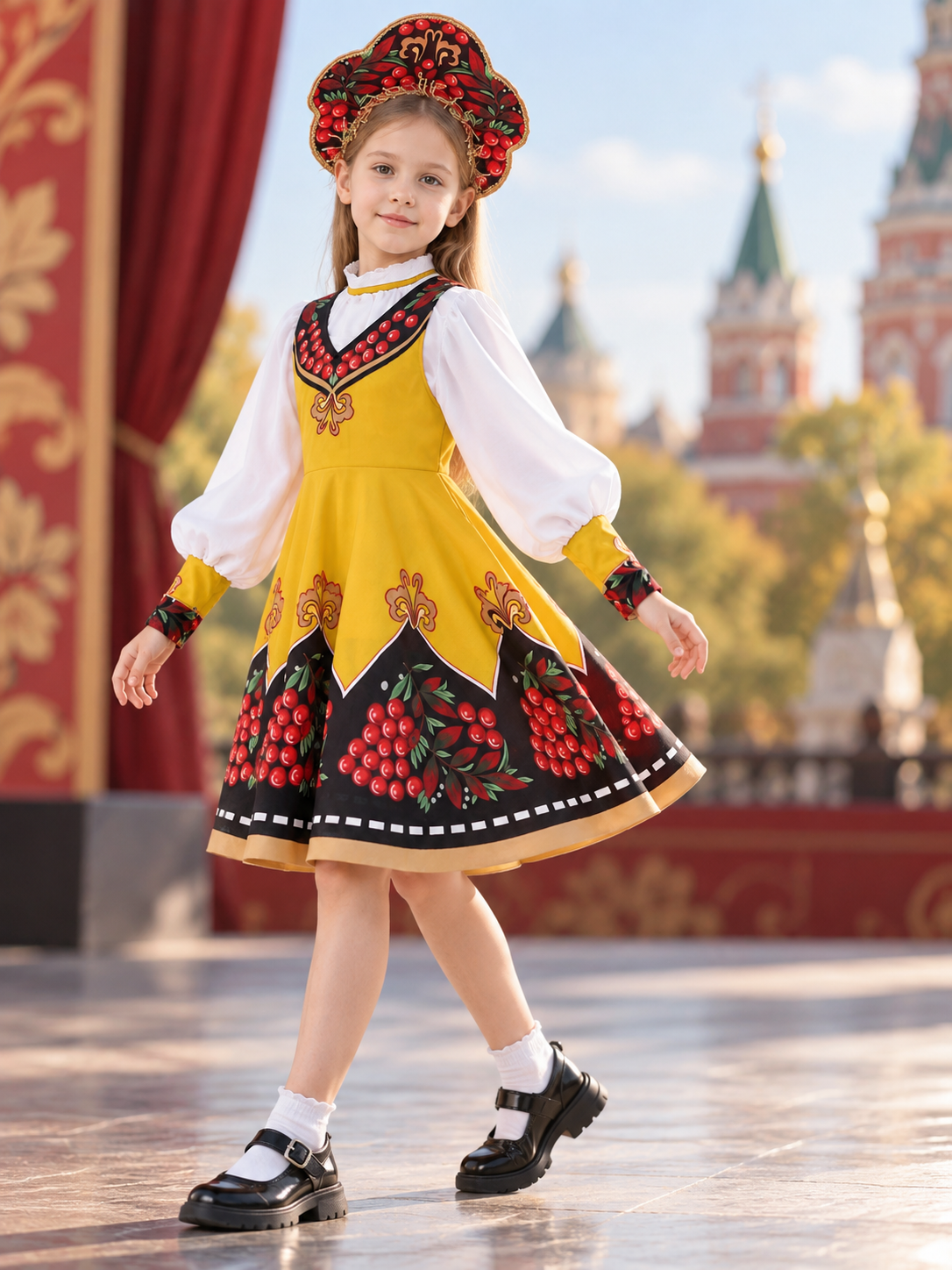Children’s Stage Costume: Yellow Sundress