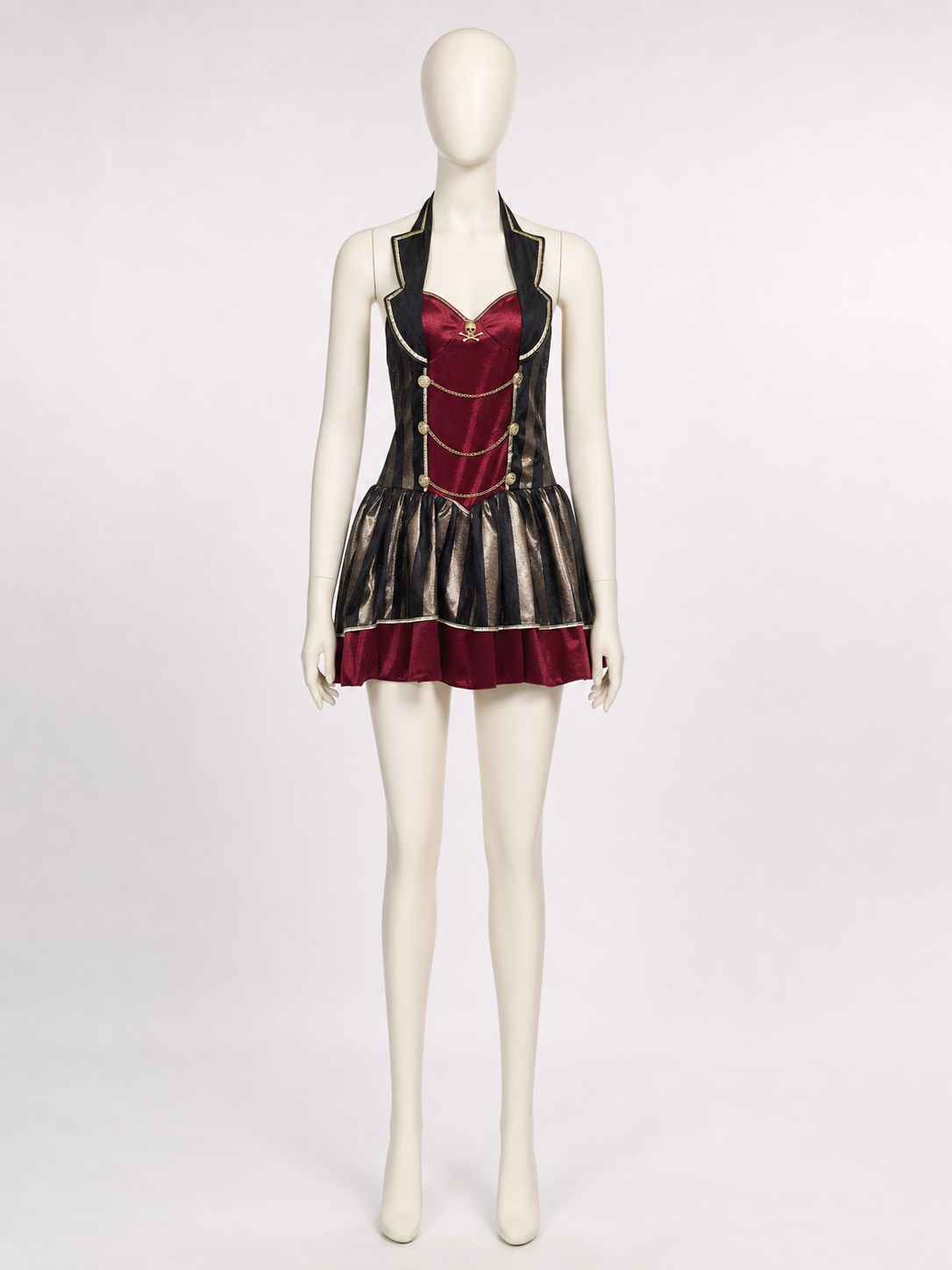 Pirate Cosplay Dress with Gold Decoration