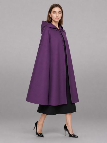 Purple Hooded Carnival Cloak