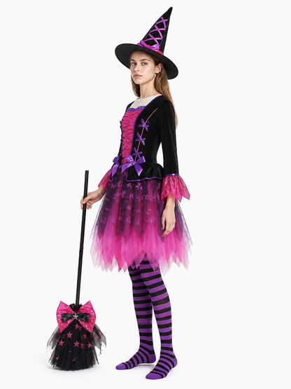 Halloween Costume with Dress and Hat side view