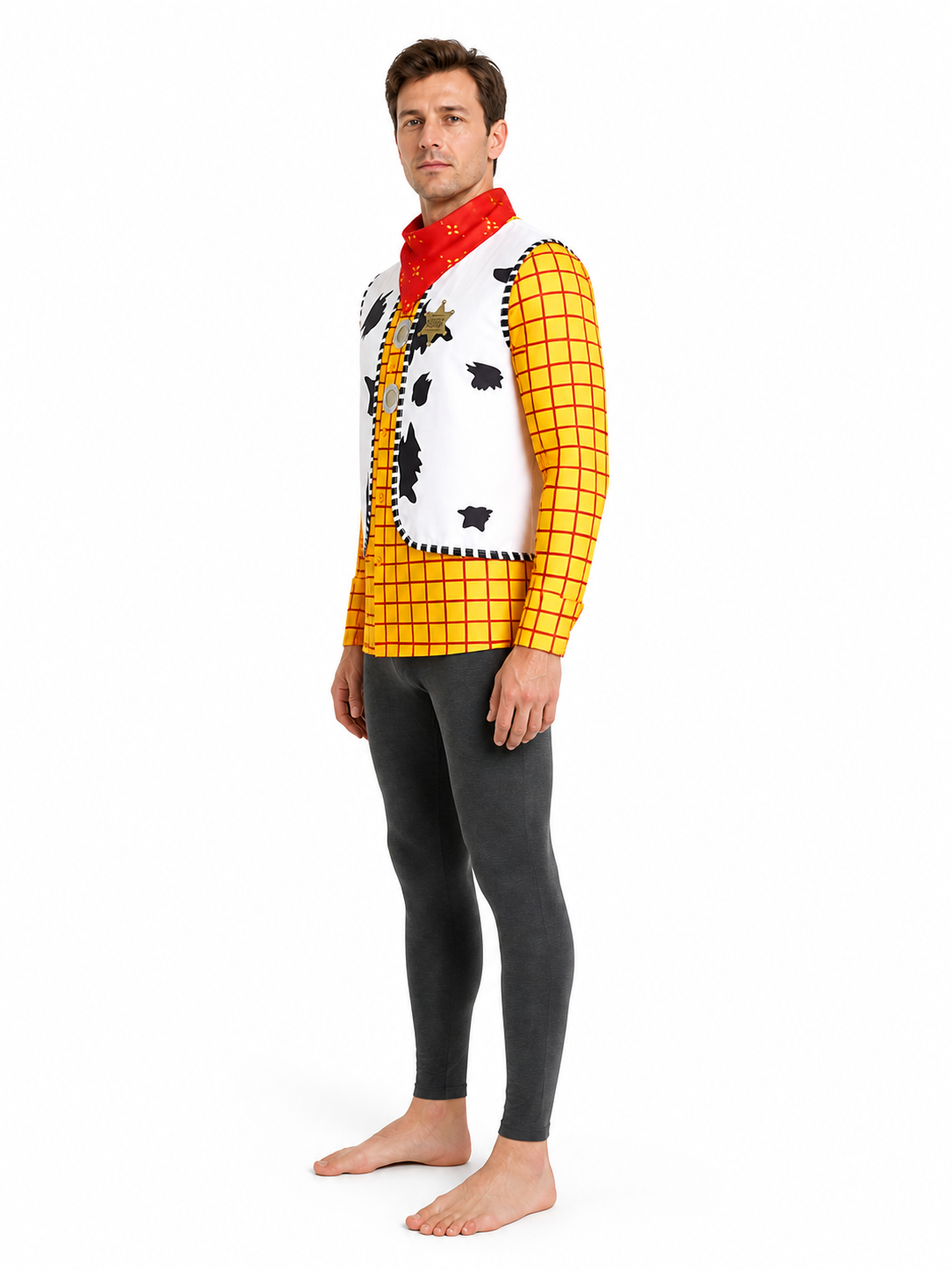 Sheriff Shirt with Star and Bandana for Cosplay side view