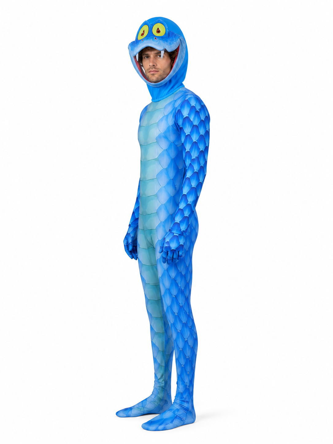 Monster Cosplay Costume, Jumpsuit with Gloves side view