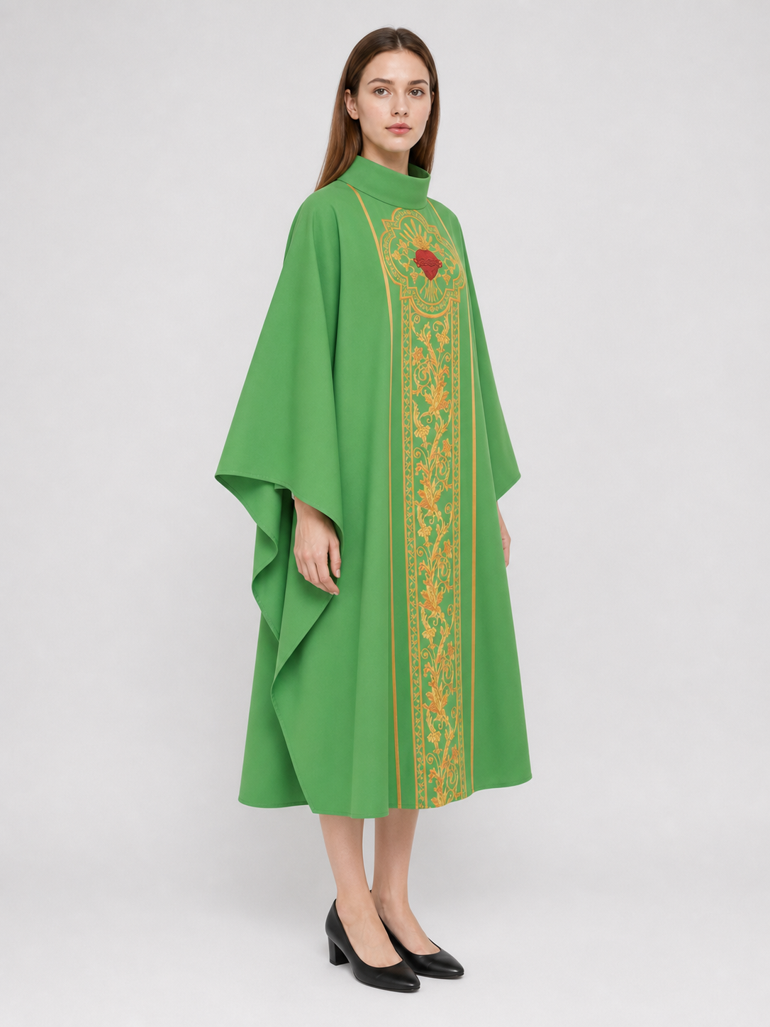 Cosplay Robe Costume with Gold Accents