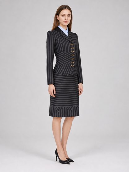 Elphaba Cosplay Costume: Jacket, Skirt, and Shirt