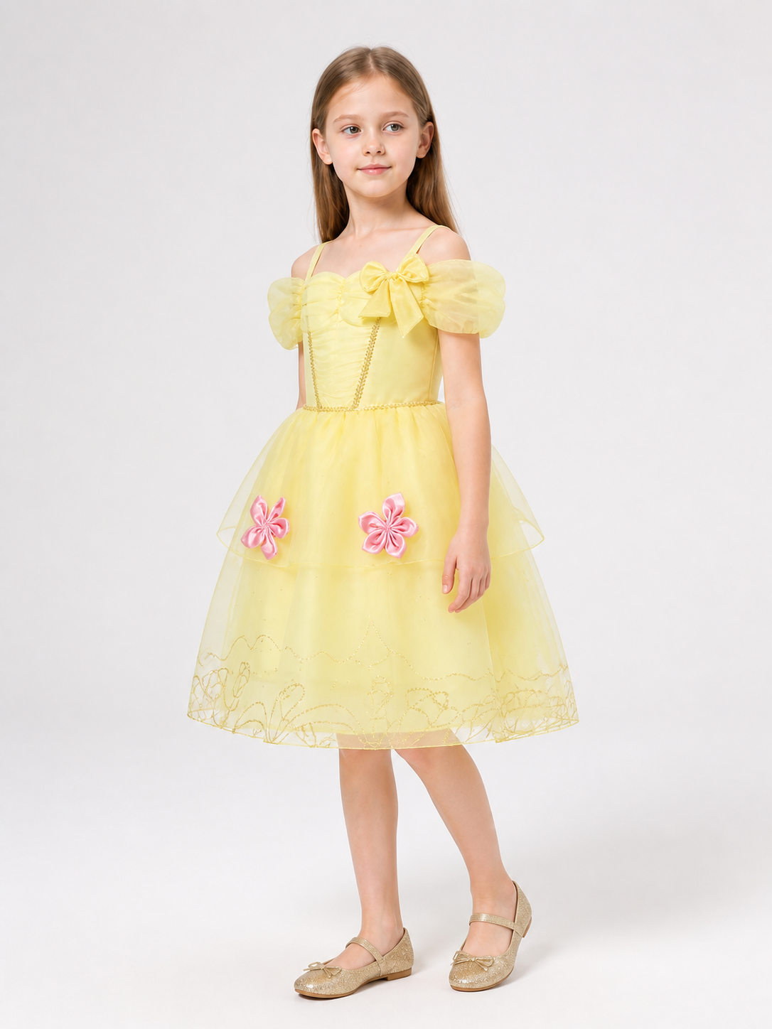Yellow Princess Costume for Halloween and Cosplay