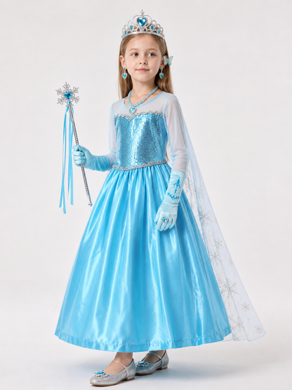 Snow Queen Halloween Costume side view