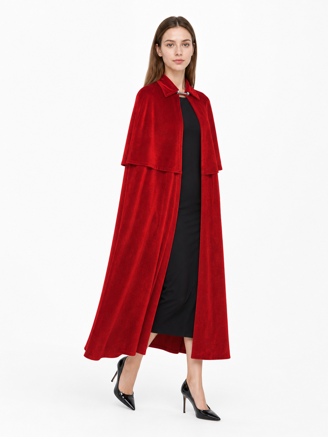 Dark Red Vampire Costume Cape
