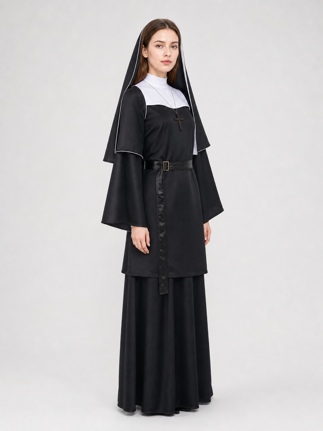 The Nun Cosplay Costume, Black-and-White Look