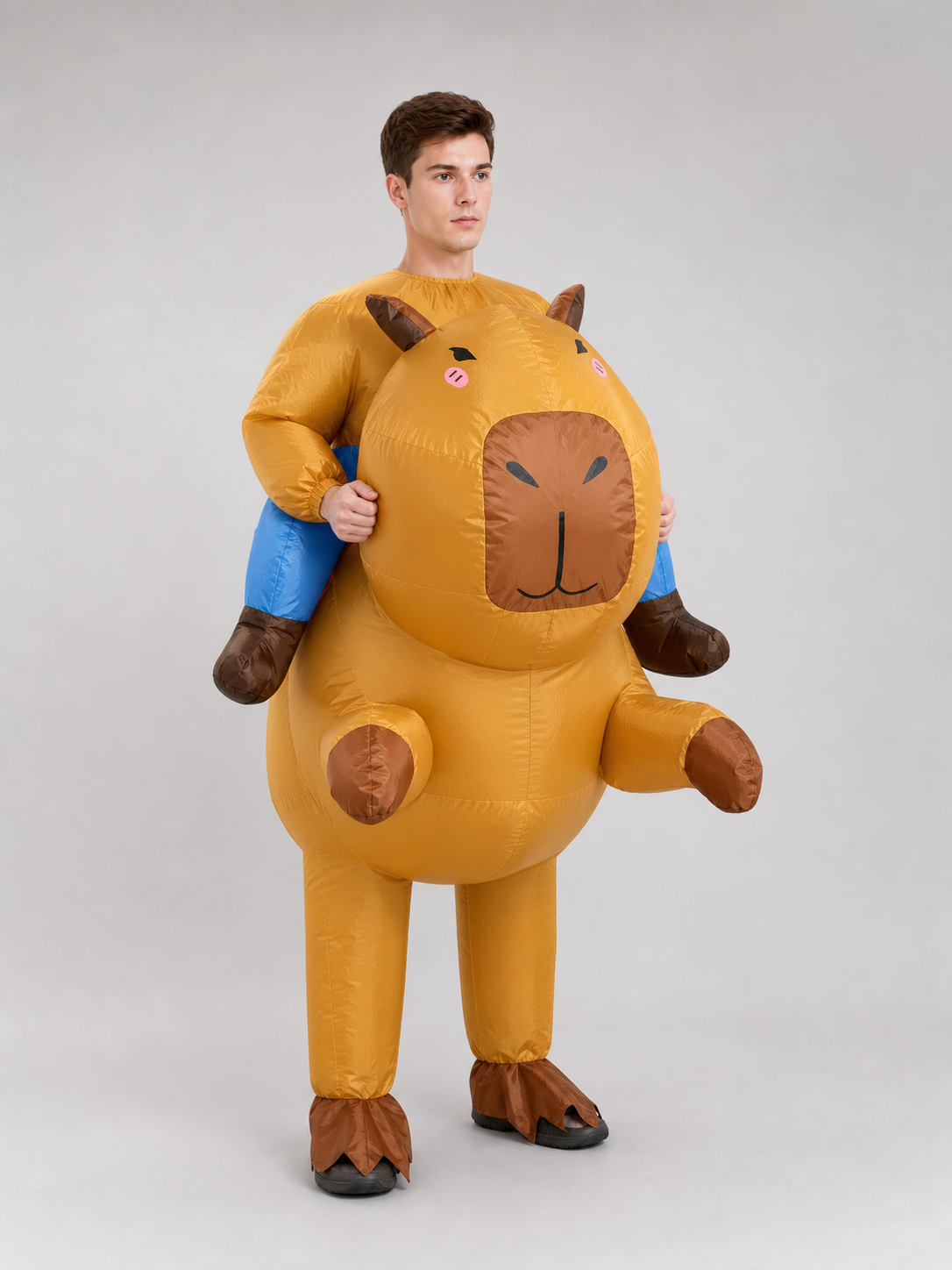 Inflatable animal costume for parties and performances