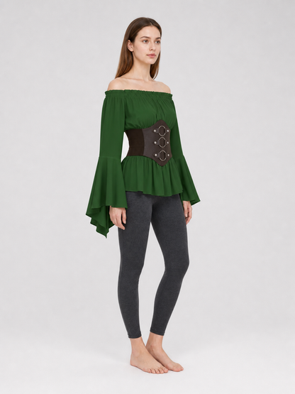 Renaissance-Style Costume Dress with Belt