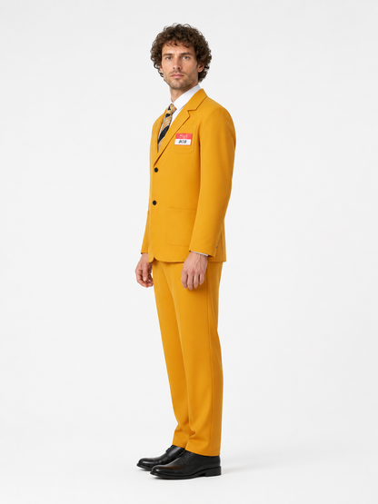 Bob Character Costume: Jacket, Pants, and Shirt side view