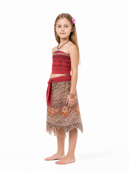 Moana Costume for Kids with Dress and Accessories side view