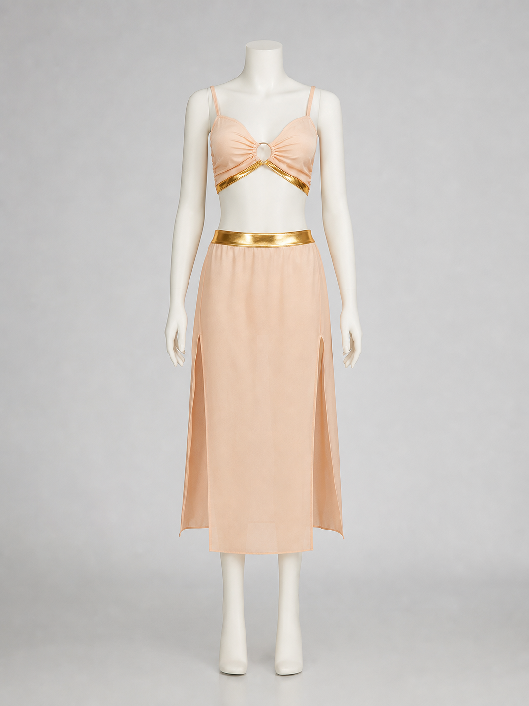 Stage Costume: Top and Long Skirt with Slit