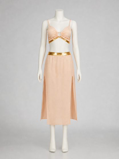 Stage Costume: Top and Long Skirt with Slit