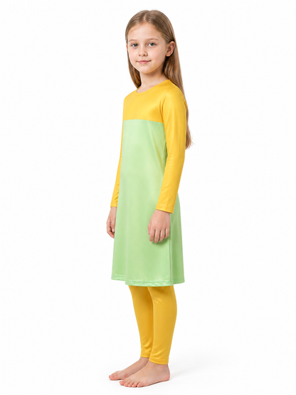 Maggie Simpson Family Cosplay Jumpsuit, Yellow-Green side view