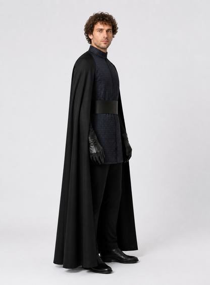 Star Wars Stormtrooper Costume with Cape and Mask side view