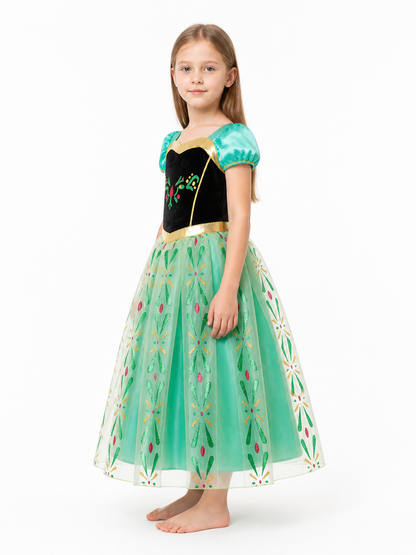 Halloween Costume Dress with a Full Skirt side view