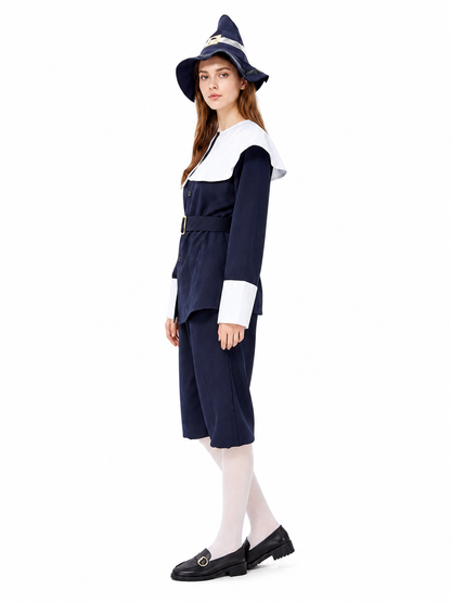Cosplay Costume with Pointed Hat side view