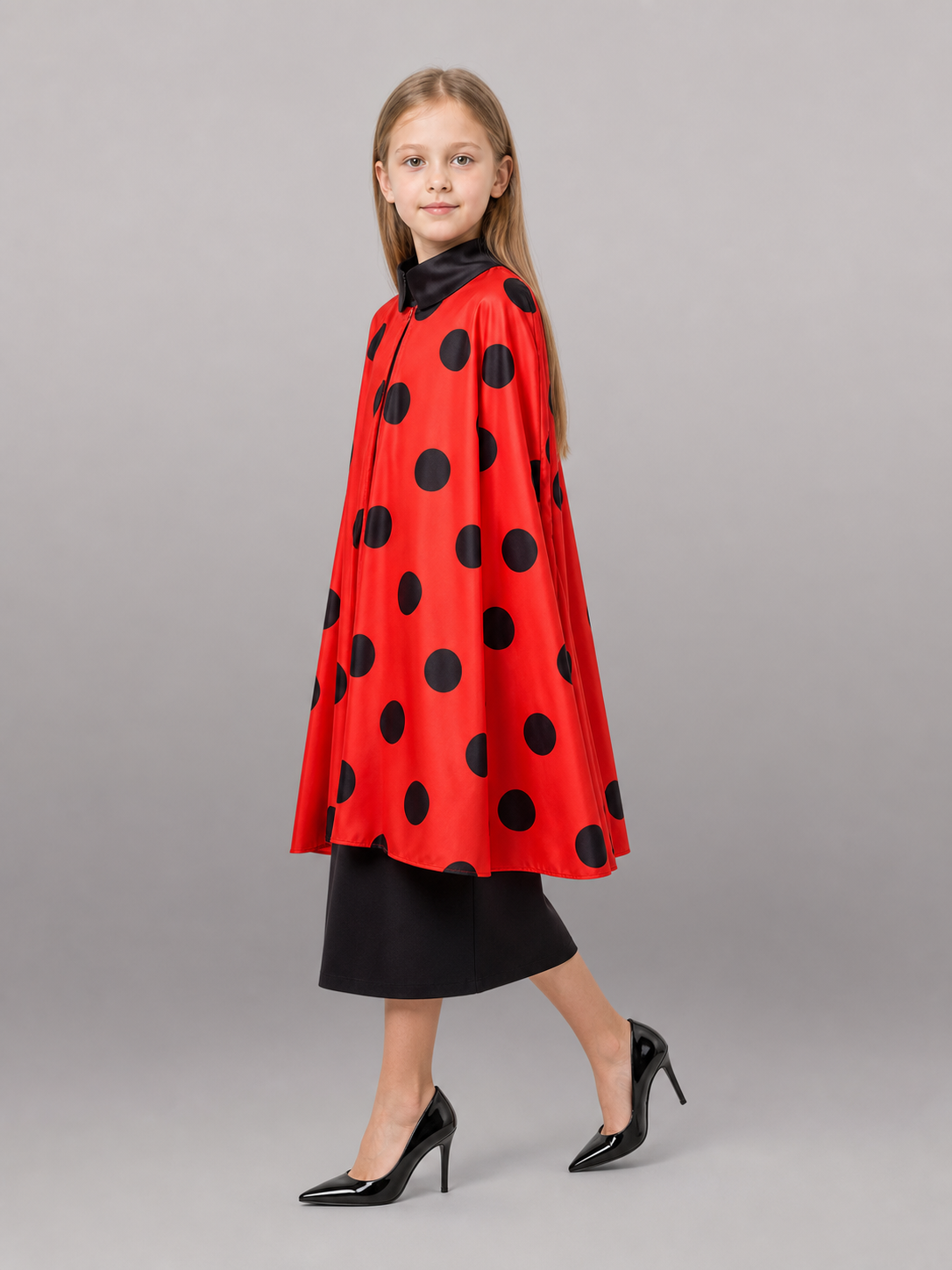 Polka Dot Carnival Jumpsuit Costume with Mask