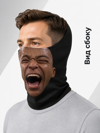 Smiling Carnival Mask for Halloween and Cosplay side view
