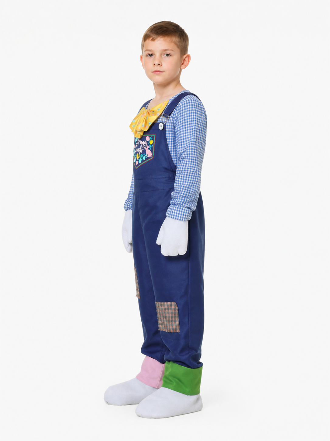 Clown Costume with Rabbit and Butterfly for Easter side view