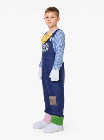 Clown Costume with Rabbit and Butterfly for Easter side view