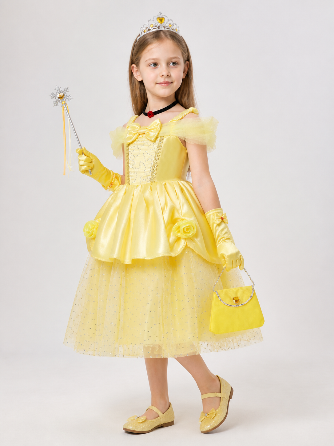 Yellow Princess Costume for Halloween and Cosplay