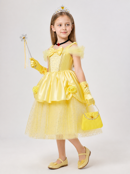 Yellow Princess Costume for Halloween and Cosplay