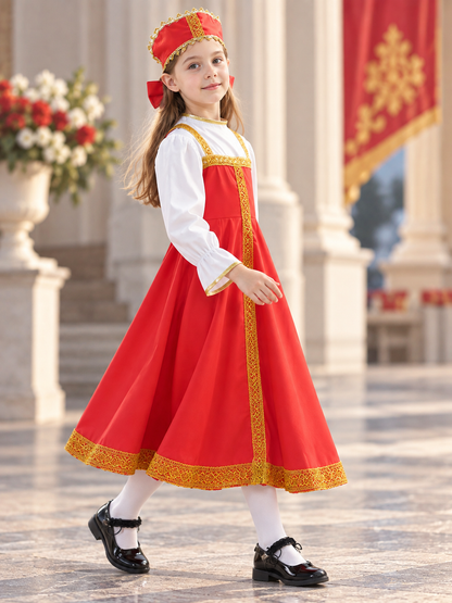 Children's Stage Costume with Headpiece side view