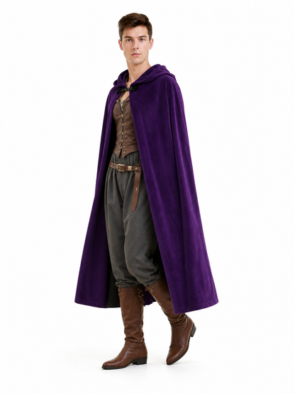 Purple Costume Cloak with Hood