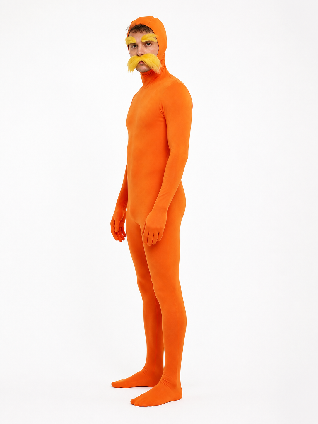 Carnival Jumpsuit with Hood and Beard side view