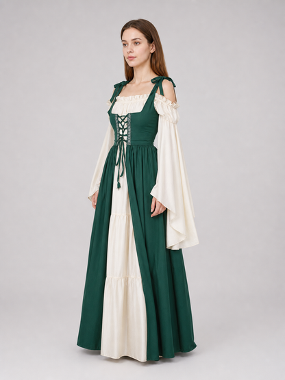 Layered Renaissance-Style Costume Dress