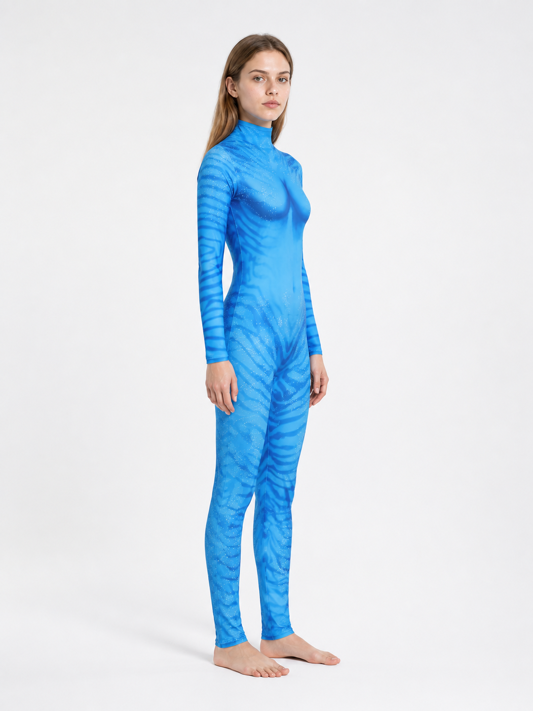 Blue Avatar Cosplay Jumpsuit Costume