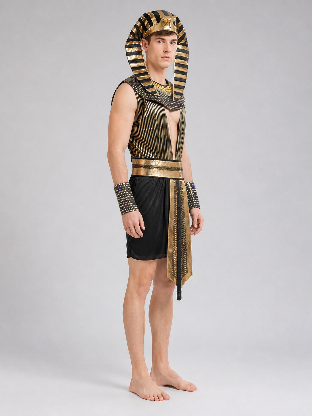 Pharaoh Costume for Carnival, Cosplay, and Stage Performances
