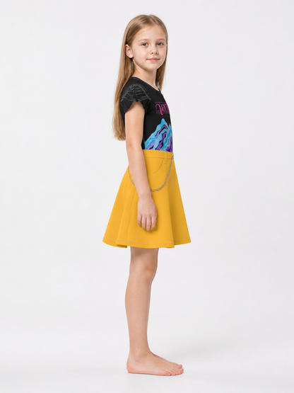 Girls' Halloween Sequin Costume Dress side view