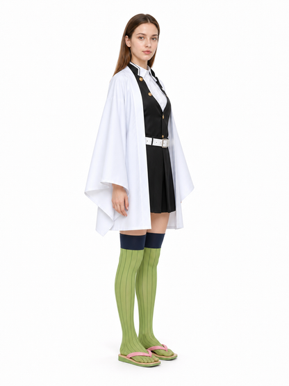 Mitsuri Kanroji Cosplay Costume with Cape side view