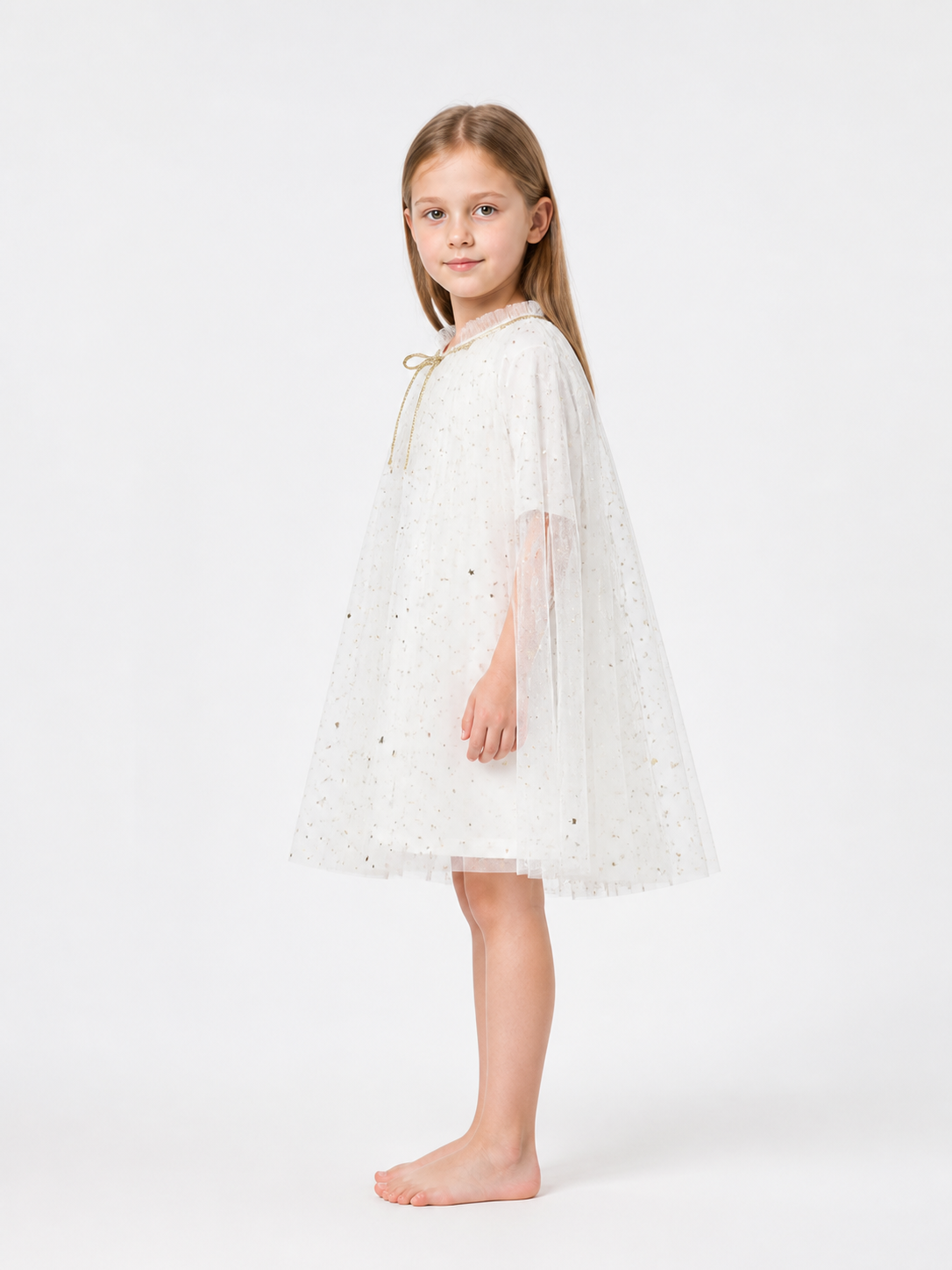 Children's Star Cape for Halloween side view