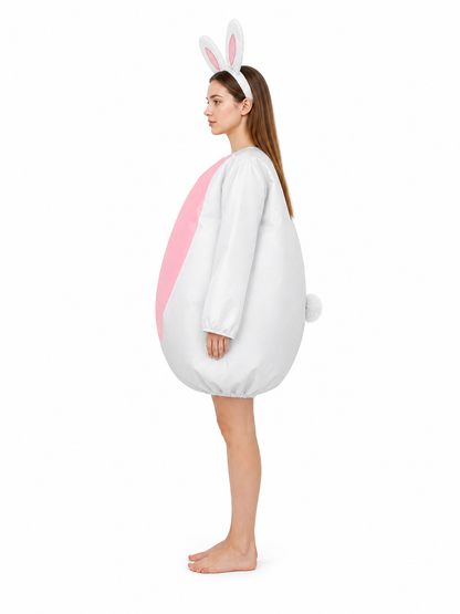 White Pink Rabbit Costume Jumpsuit product view 20