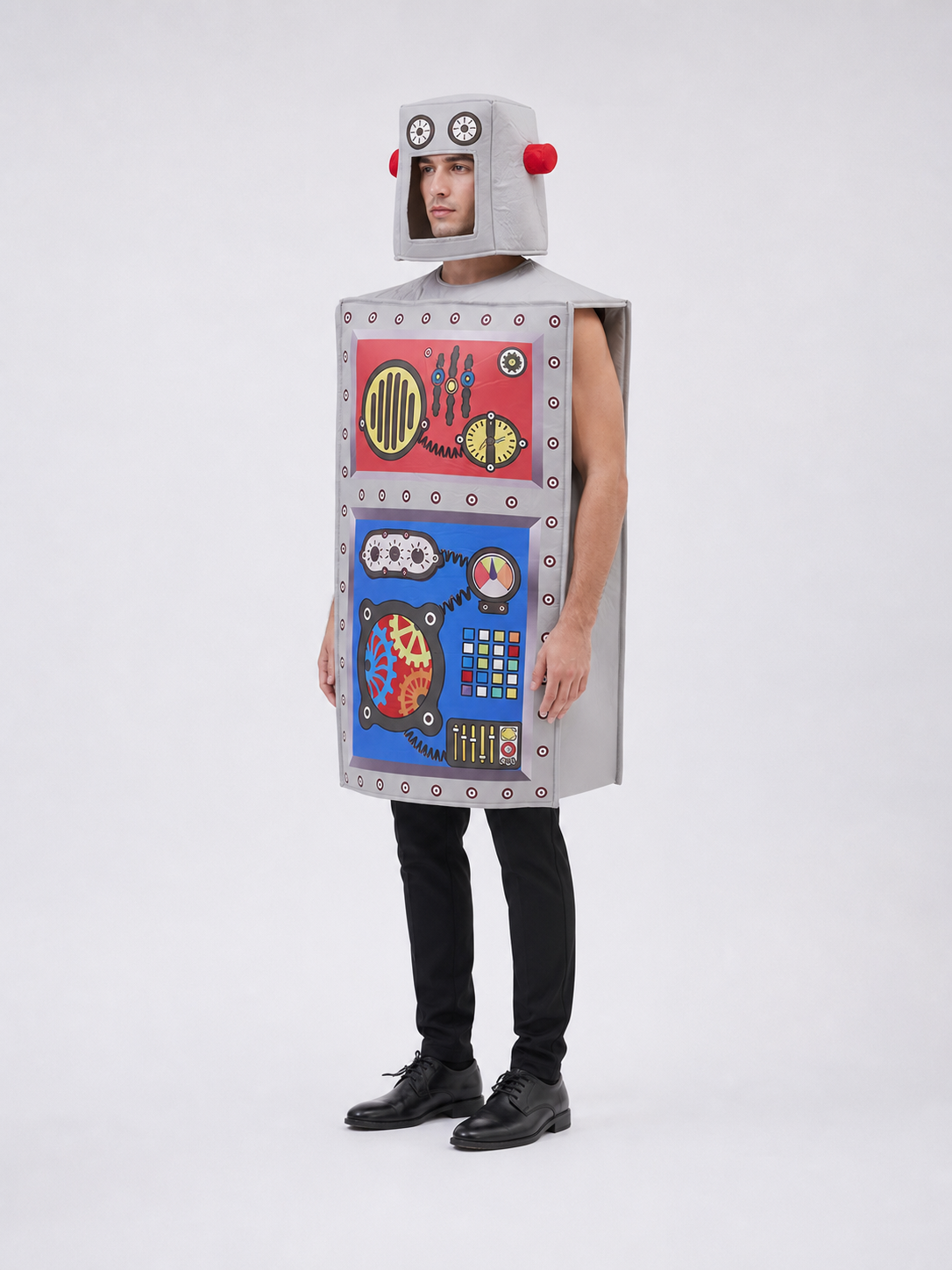 Robot Costume with Helmet for Halloween and Parties