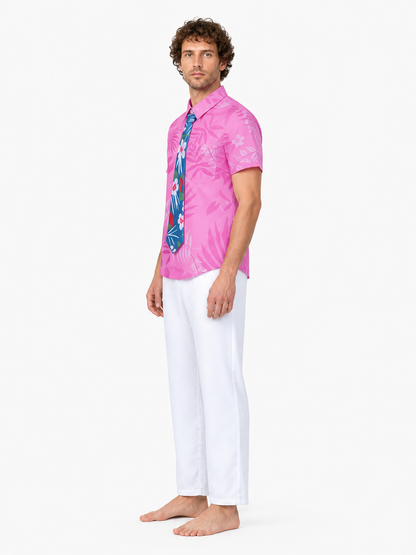 Nick Cosplay Costume: Shirt, Pants, and Tie side view