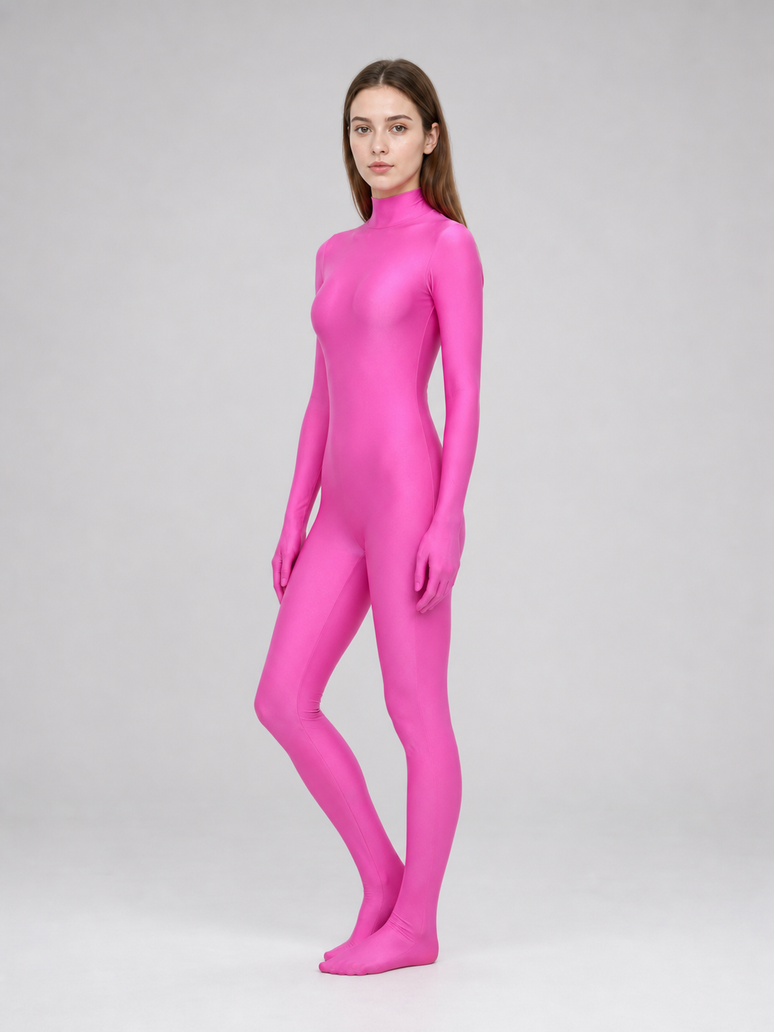 Pink Hooded Morph Costume for Performances