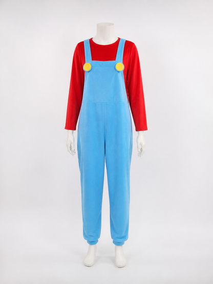 Mario Mascot Costume with Oversized Head for Performances
