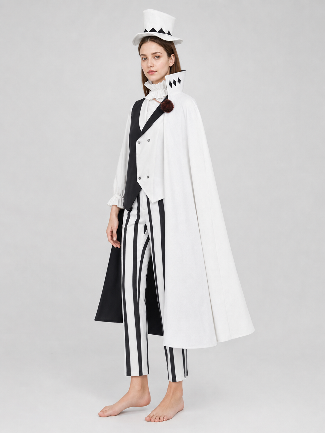 Nikolai Gogol Cosplay Costume: Cape, Vest, and Top Hat