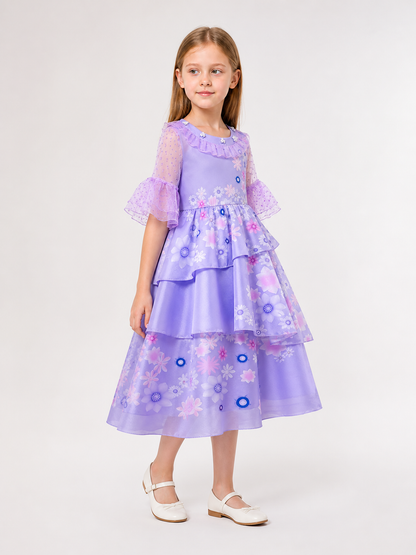 Lavender Princess Costume for Halloween side view