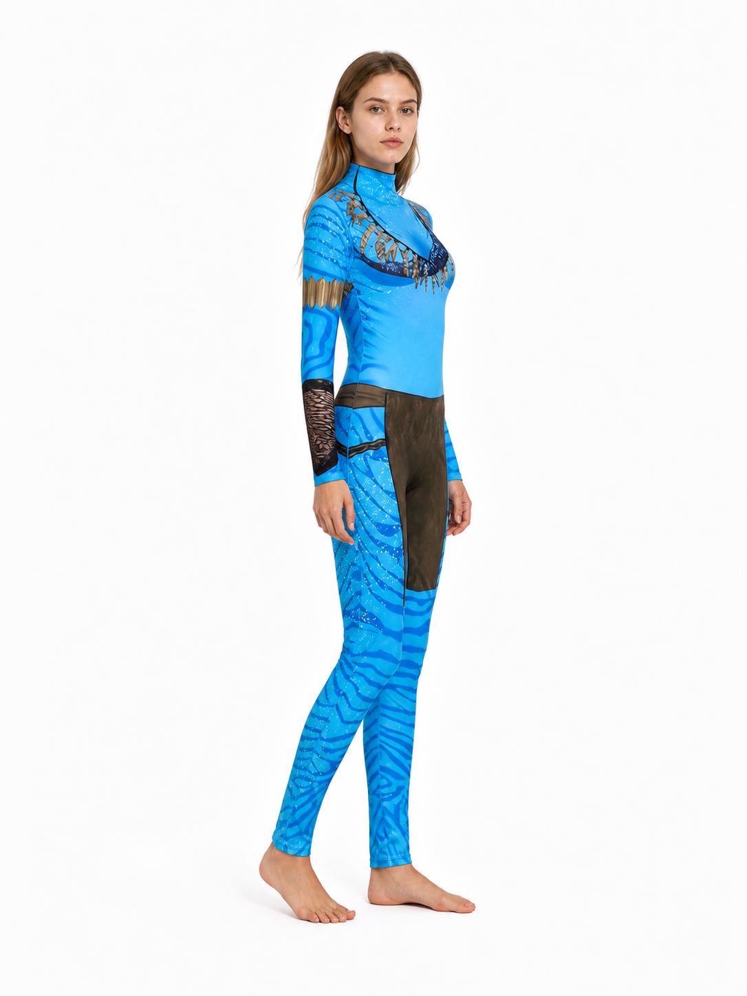 Avatar Cosplay Jumpsuit with Long Sleeves side view