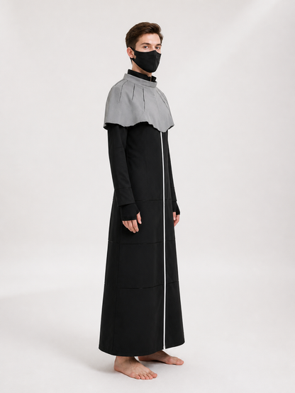 Sosuke Aizen Costume from Bleach with Mask and Gloves side view