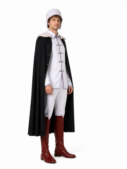 Fyodor D. Cosplay Costume with Cape and Hat side view
